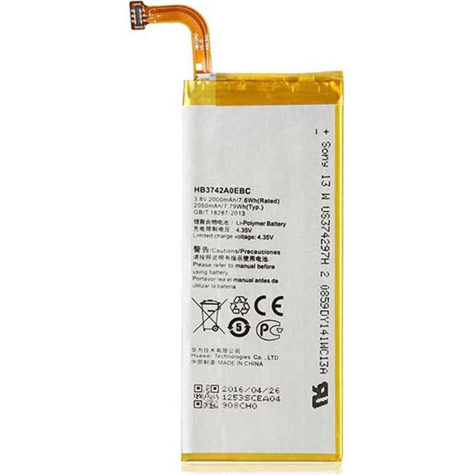 باتری هوآوی HUAWEI Ascend P6 کدفنی HB3742A0EBC ظرفیت 2000mAh